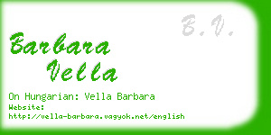 barbara vella business card